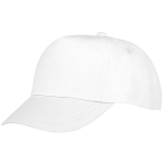Casquette pour enfants personnalisée en coton 175 g/m² Héroe couleur blanc deuxième vue frontale