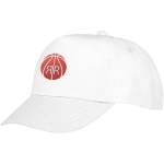 Casquette pour enfants personnalisée en coton 175 g/m² Héroe couleur blanc vue impression transfert