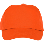 Casquette pour enfants personnalisée en coton 175 g/m² Héroe couleur orange deuxième vue frontale