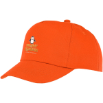 Casquette pour enfants personnalisée en coton 175 g/m² Héroe couleur orange vue impression transfert