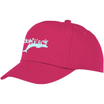 Casquette pour enfants personnalisée en coton 175 g/m² Héroe couleur rose vue impression transfert