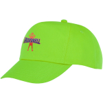 Casquette pour enfants personnalisée en coton 175 g/m² Héroe couleur vert lime vue impression transfert