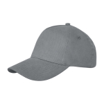 Casquette personnalisable en coton avec boucle 260 g/m² Hero Max couleur gris