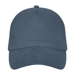Casquette personnalisable en coton avec boucle 260 g/m² Hero Max couleur cyan deuxième vue frontale
