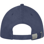 Casquette en coton 260 g/m² à 6 panneaux avec boucle couleur bleu marine deuxième vue arrière