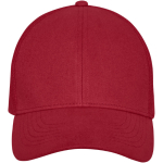 Casquette personnalisée en coton avec maille 260 g/m² Iconic couleur rouge deuxième vue frontale