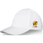 Casquette personnalisée en coton avec maille 260 g/m² Iconic couleur blanc vue impression transfert