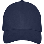 Casquette personnalisée en coton avec maille 260 g/m² Iconic couleur bleu marine deuxième vue frontale