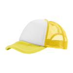 Casquette de style camionneur en polyester avec maille 100 g/m² Town couleur jaune