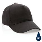 Casquette personnalisée en coton recyclé 280 g/m² Eco Plus couleur noir