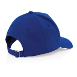 Casquette personnalisée en coton recyclé 280 g/m² Eco Plus couleur bleu cinquième vue