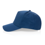 Casquette personnalisée en coton recyclé 280 g/m² Eco Plus couleur bleu marine troisième vue