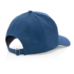 Casquette personnalisée en coton recyclé 280 g/m² Eco Plus couleur bleu marine cinquième vue