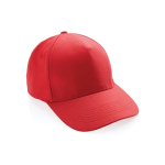 Casquette personnalisée en coton recyclé 280 g/m² Eco Plus couleur rouge désaturé