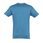 T-shirts publicitaires unisexes en 100% coton 150 g/m² SOL'S Regent couleur cyan vue latérale