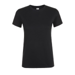 T-shirt économique pour femmes 100% coton 150 g/m² SOL'S Regent couleur noir troisième vue