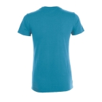 T-shirt économique pour femmes 100% coton 150 g/m² SOL'S Regent couleur cyan vue arrière