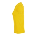 T-shirt économique pour femmes 100% coton 150 g/m² SOL'S Regent couleur jaune foncé vue latérale