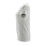 T-shirt économique pour femmes 100% coton 150 g/m² SOL'S Regent couleur gris clair chiné vue latérale