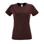 T-shirt économique pour femmes 100% coton 150 g/m² SOL'S Regent couleur grenat huitième vue