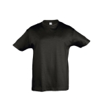 T-shirt pour enfants personnalisable coton 150 g/m² SOL'S Regent Kids couleur noir troisième vue