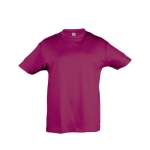 T-shirt pour enfants personnalisable coton 150 g/m² SOL'S Regent Kids couleur fuchsia