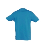 T-shirt pour enfants personnalisable coton 150 g/m² SOL'S Regent Kids couleur cyan vue arrière