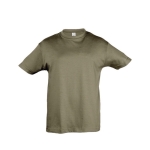 T-shirt pour enfants personnalisable coton 150 g/m² SOL'S Regent Kids couleur vert militaire