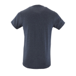 T-shirts publicitaires cintrés en coton 150 g/m² SOL'S Regent Fit couleur bleu foncé chiné vue arrière