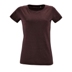 T-shirts publicitaires pour femmes en coton 150 g/m² SOL'S Regent Fit couleur bordeaux