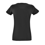 T-shirts publicitaires pour femmes en coton 150 g/m² SOL'S Regent Fit couleur noir vue arrière