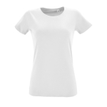T-shirts publicitaires pour femmes en coton 150 g/m² SOL'S Regent Fit couleur blanc neuvième vue