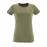 T-shirts publicitaires pour femmes en coton 150 g/m² SOL'S Regent Fit couleur kaki
