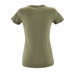 T-shirts publicitaires pour femmes en coton 150 g/m² SOL'S Regent Fit couleur kaki vue arrière