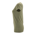 T-shirts publicitaires pour femmes en coton 150 g/m² SOL'S Regent Fit couleur kaki vue latérale