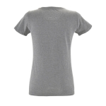 T-shirts publicitaires pour femmes en coton 150 g/m² SOL'S Regent Fit couleur gris chiné vue arrière