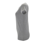 T-shirts publicitaires pour femmes en coton 150 g/m² SOL'S Regent Fit couleur gris chiné vue latérale