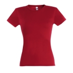 T-shirts publicitaires pour femmes 100% coton 150 g/m² SOL'S Miss couleur rouge cinquième vue