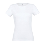 T-shirts publicitaires pour femmes 100% coton 150 g/m² SOL'S Miss couleur blanc neuvième vue