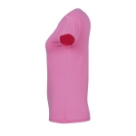 T-shirts publicitaires pour femmes 100% coton 150 g/m² SOL'S Miss couleur rose vue latérale