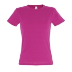 T-shirts publicitaires pour femmes 100% coton 150 g/m² SOL'S Miss couleur fuchsia
