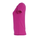 T-shirts publicitaires pour femmes 100% coton 150 g/m² SOL'S Miss couleur fuchsia vue latérale