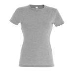 T-shirts publicitaires pour femmes 100% coton 150 g/m² SOL'S Miss couleur gris chiné