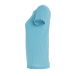 T-shirts publicitaires pour femmes 100% coton 150 g/m² SOL'S Miss couleur bleu ciel vue latérale