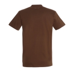 T-shirt unisexe personnalisé 100% coton 190 g/m² SOL'S Imperial couleur marron vue arrière