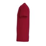 T-shirt unisexe personnalisé 100% coton 190 g/m² SOL'S Imperial couleur rouge foncé vue latérale