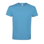 T-shirt unisexe personnalisé 100% coton 190 g/m² SOL'S Imperial couleur cyan