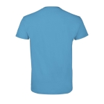 T-shirt unisexe personnalisé 100% coton 190 g/m² SOL'S Imperial couleur cyan vue arrière