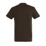 T-shirt unisexe personnalisé 100% coton 190 g/m² SOL'S Imperial couleur marron foncé vue arrière