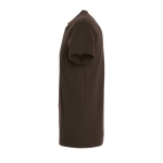 T-shirt unisexe personnalisé 100% coton 190 g/m² SOL'S Imperial couleur marron foncé vue latérale